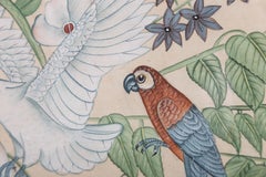20th Century Gouache - Tropical Birds And Flowers