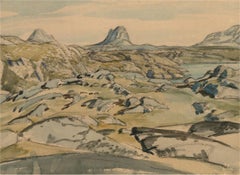 James Thomas Armour Osborne (1907-1979) - 1954 Aquarell, Rocky Mountain