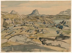 James Thomas Armour Osborne (1907-1979) - 1954 Watercolour, Rocky Mountain
