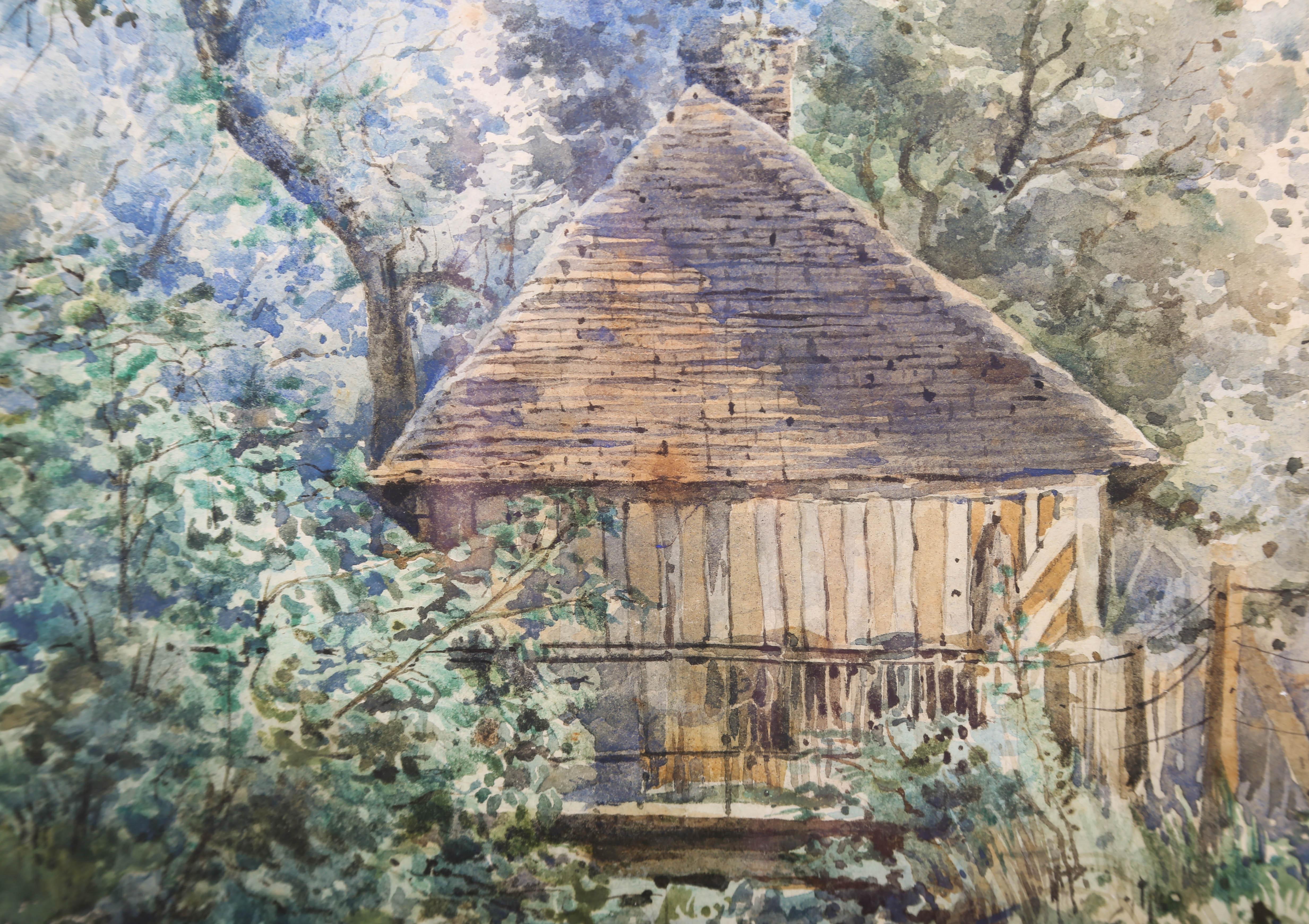Mozola – signiertes Aquarell aus der Mitte des 20. Jahrhunderts, Houlgate, Frankreich im Angebot 4