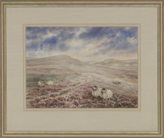 Susan Dalby - Signed Contemporary Watercolour, Grinton Moors