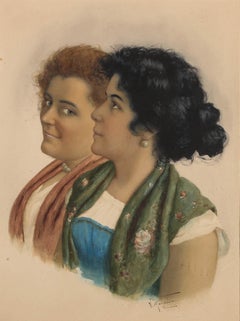 Vittorio Marusso (b.1867) - Early 20th Century Watercolour, Venetian Girls