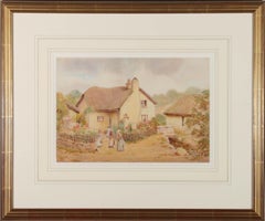 R. Christie Smith - Contemporary Watercolour, Young Cottage Maids