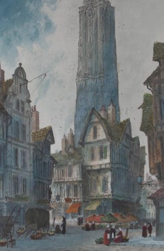 Paul Braddon (1864-1938) - Early 20th Century Watercolour, French Street Scene