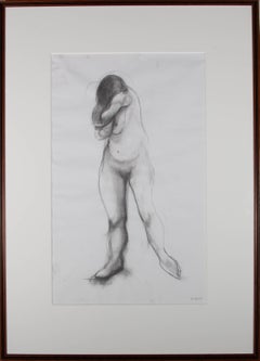 Maureen Binnie (née en 1958) - Dessin en graphite, nu introspectif