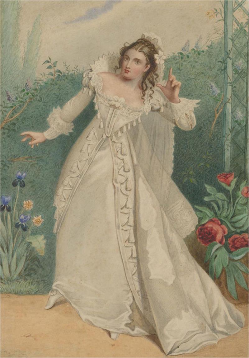 Mid 19th Century Watercolour - Hark! - Art by Unknown