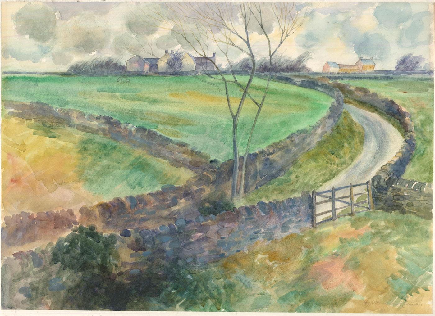 Frank Constantine OBE (1919-2014) - Mid 20th Century Watercolour, Playfields For Sale 1