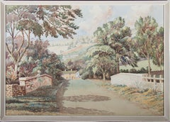 H. Syers – Aquarell, The Country Road, 1973