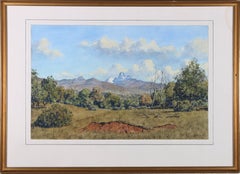 A. R. Swift - 1977 Watercolour, African Mountains