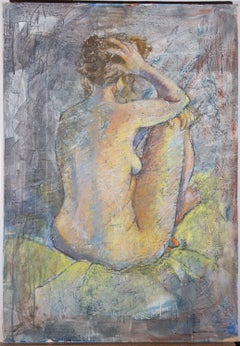 20th Century Pastel - Seated Nude