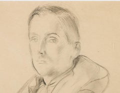 Alfred Kingsley Lawrence RA (1893-1975) - 1941 Graphitstudie, Der Pilot