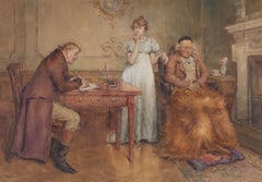 George Goodwin Kilburne (1839–1924) - Late 19thC Watercolour, The Doctor's Visit