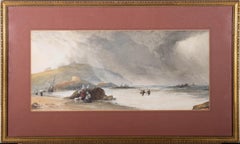 Used J. Johnson - 1864 Watercolour, Coastal Scene