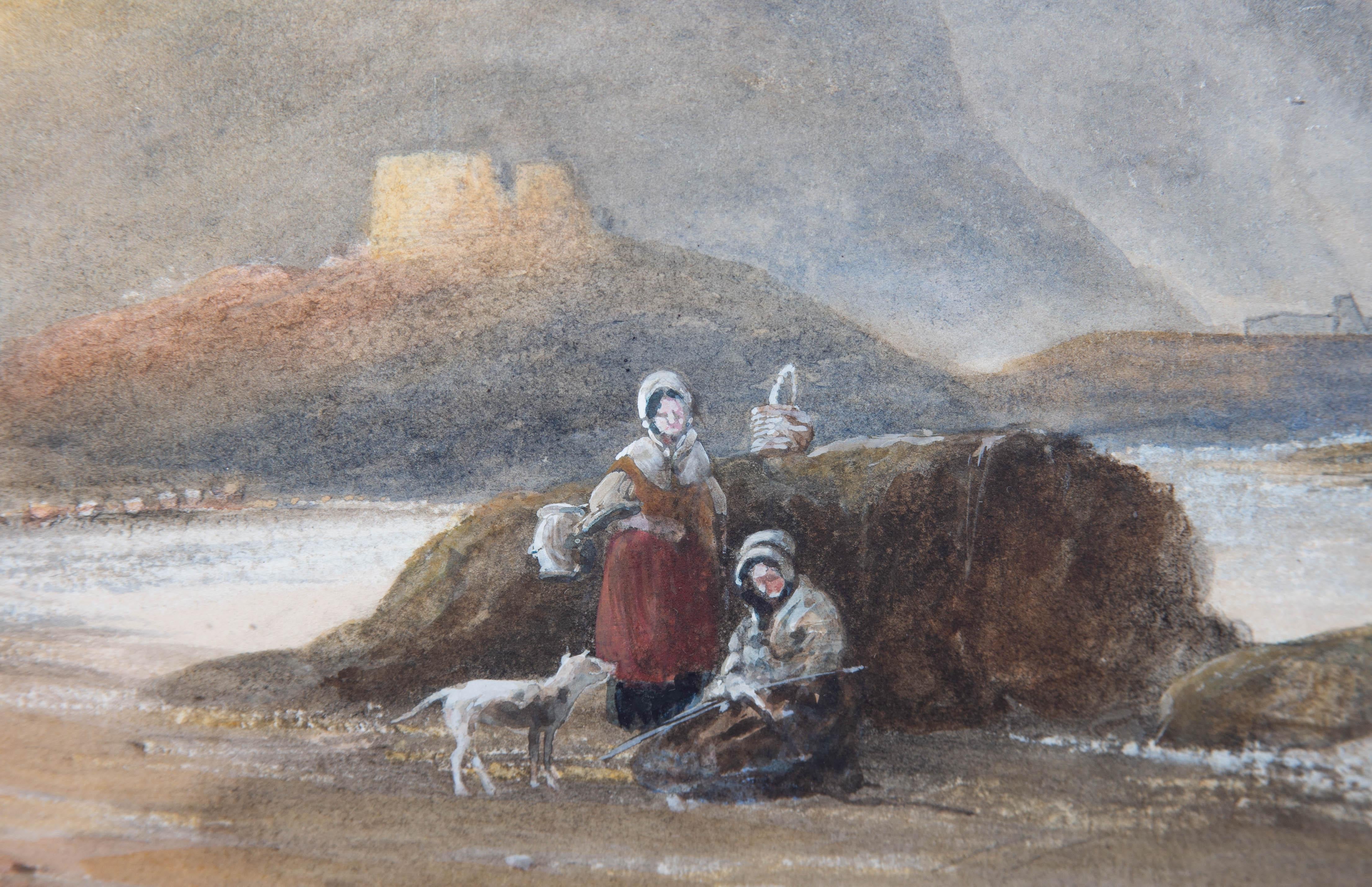 J. Johnson - 1864 Watercolour, Coastal Scene For Sale 2