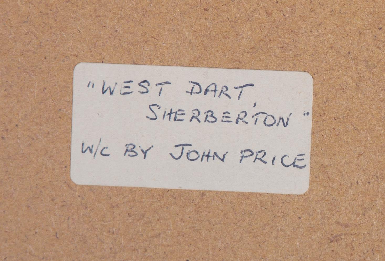 John Price - 1993 Watercolour, West Dart, Sherberton For Sale 1