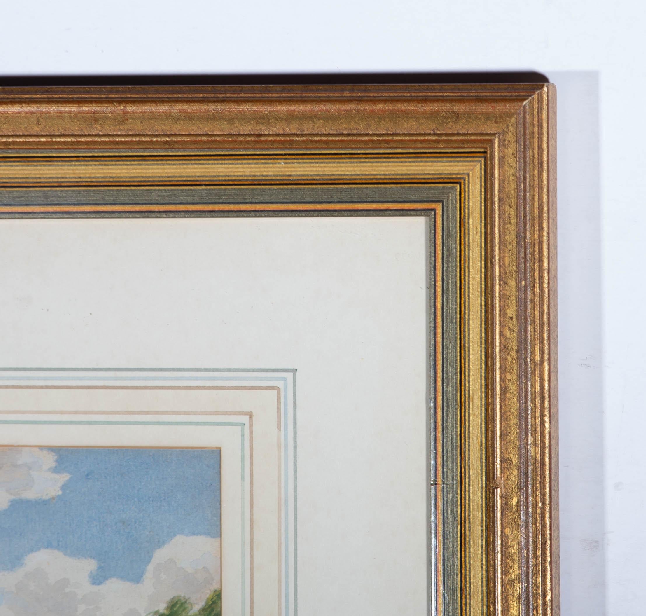 J. S. Walker – signiertes und datiertes Aquarell, Flusslandschaft im Angebot 4