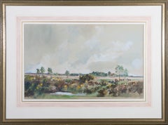 Vintage Hilary Edwards - Signed and dated 1982 Watercolour, Deadman Hill, New Forest