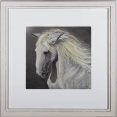 Contemporary Pastel - Majestic White Horse