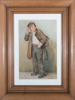 Early 20th Century Watercolour - Scruffy Young Lad