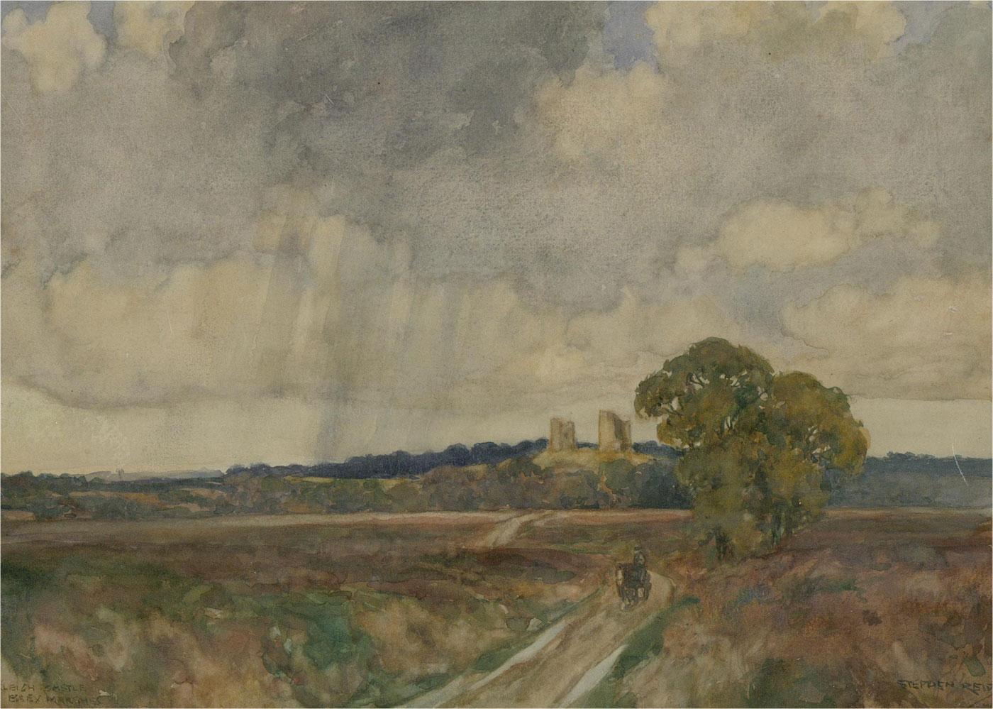 Stephen Reid (1873-1948) - 1903 Aquarell, Harleigh Castle, Essex Marshes im Angebot 1