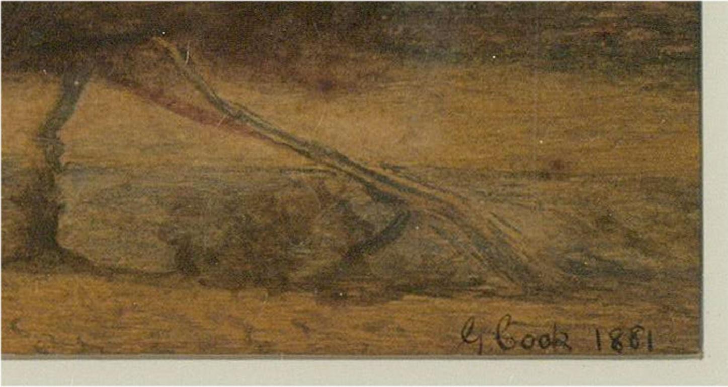 G. Cook - 1881 Watercolour, The Market 1