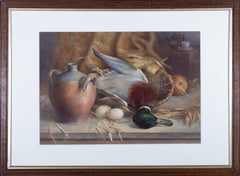 M. Bright - 1875 Watercolour, Still Life with Game