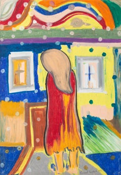 Vincent Byrne - 1975 Pastel, Rainbow House