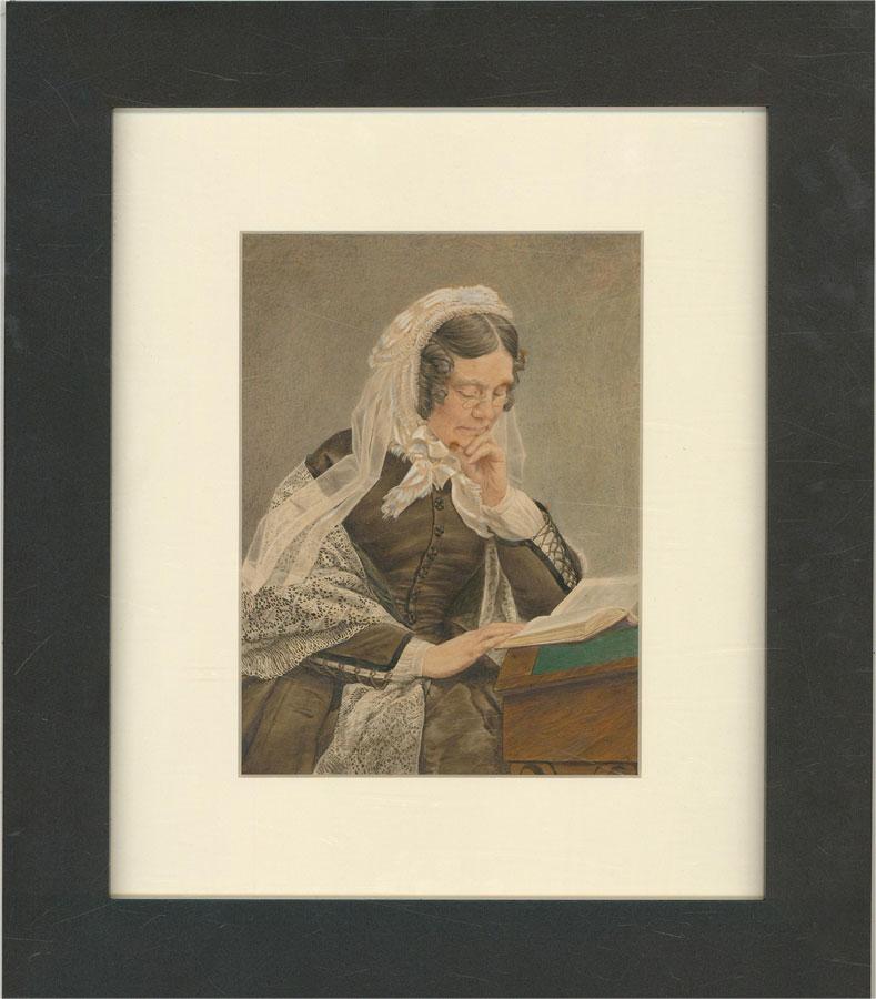 Unknown Portrait - Late 19th Century Watercolour - A Quiet Moment