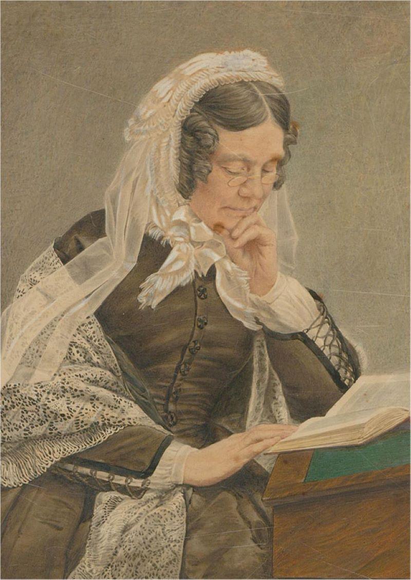 Acquerello della fine del XIX secolo - Un momento di tranquillità - Art di Unknown