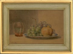 Arthur Kemp Tebby (1865-1935) - 19th Century Watercolour, Still Life with Grapes