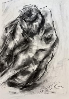 Shield, Drawing, Charcoal on Paper