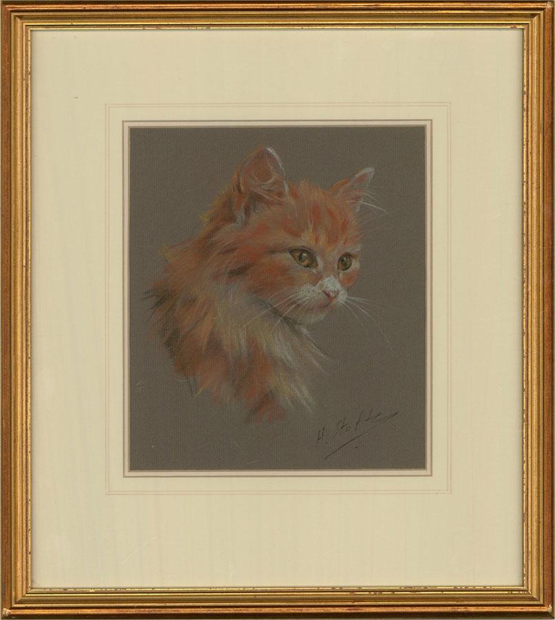 Heinrich Stoltz Animal Art – Pastellfarbener, Ingwer Kitten von Sally Trueman – 20. Jahrhundert