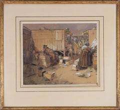 Frederick Charles Winby (1875-1959) - Aquarelle, dos des poupes