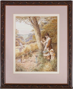 John Cecil Lund (geb. 1932) - Aquarell, Musik Pixies und Holz fairies