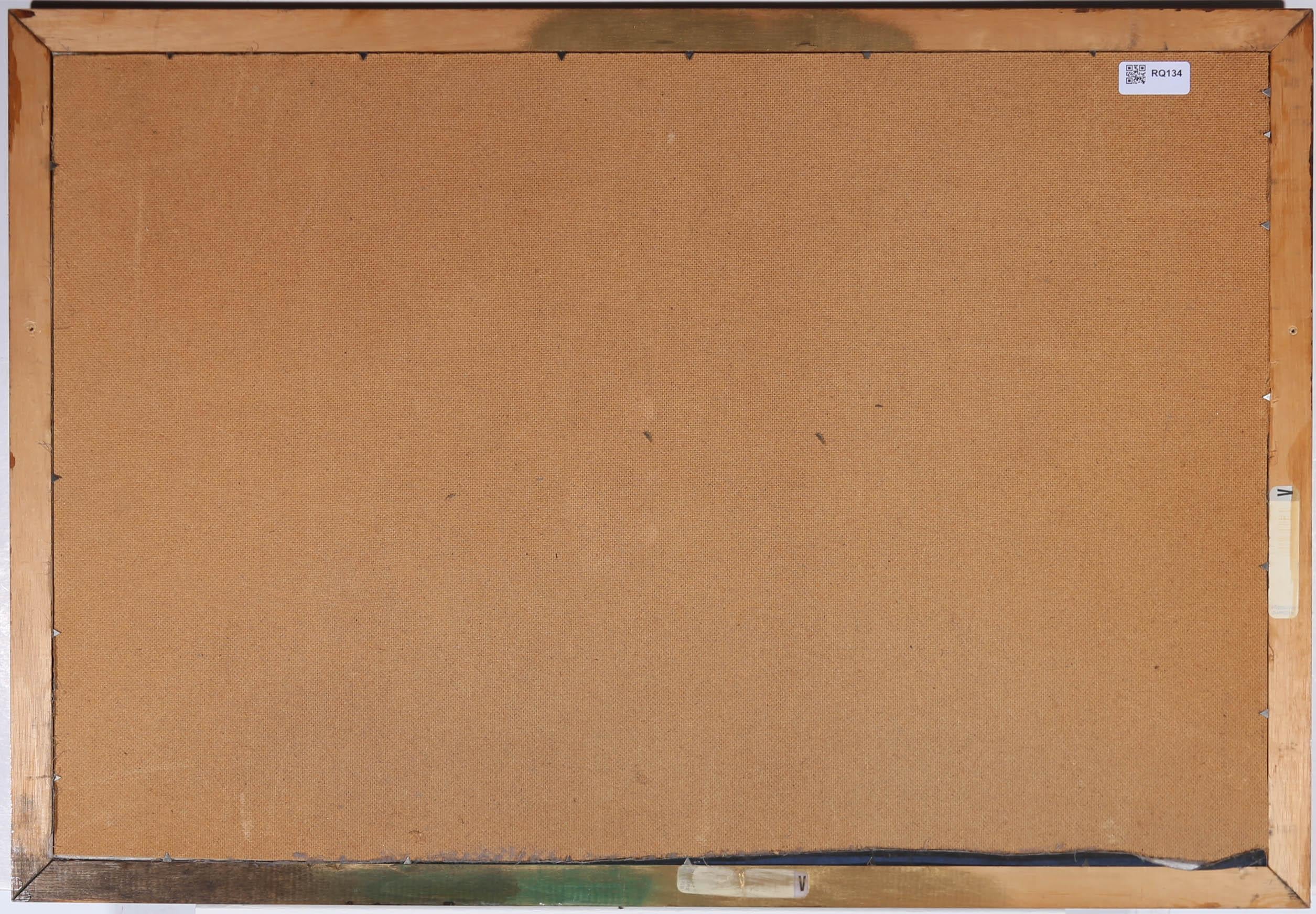 The Gopis of Vrindavan - Framed 20th Century Gouache, The Gopis of Vrindavan For Sale 3