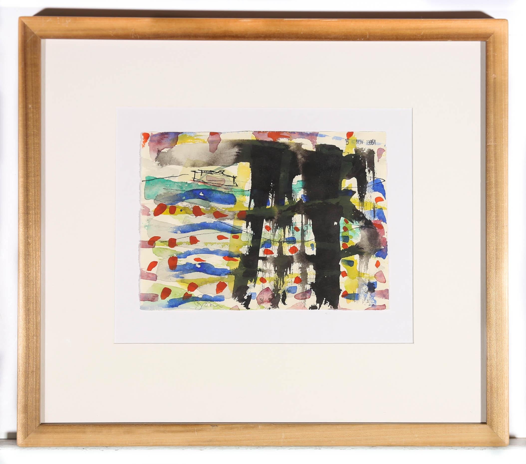 William McClure Brown - Framed 1995 Watercolour, The Irish Ferry 2