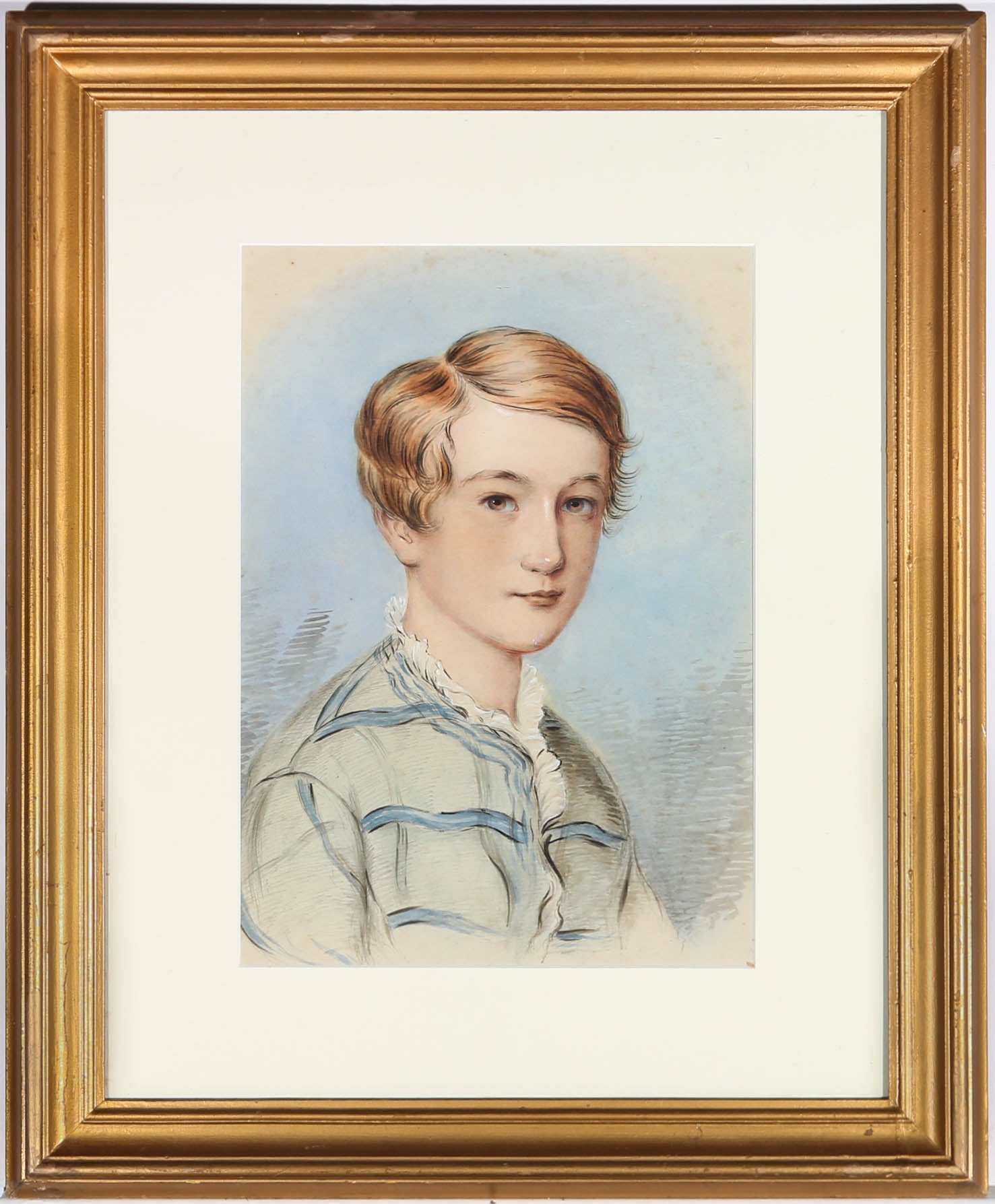 1852 Watercolour - Portrait of Master Clement Henry Clarke - Art by Unknown