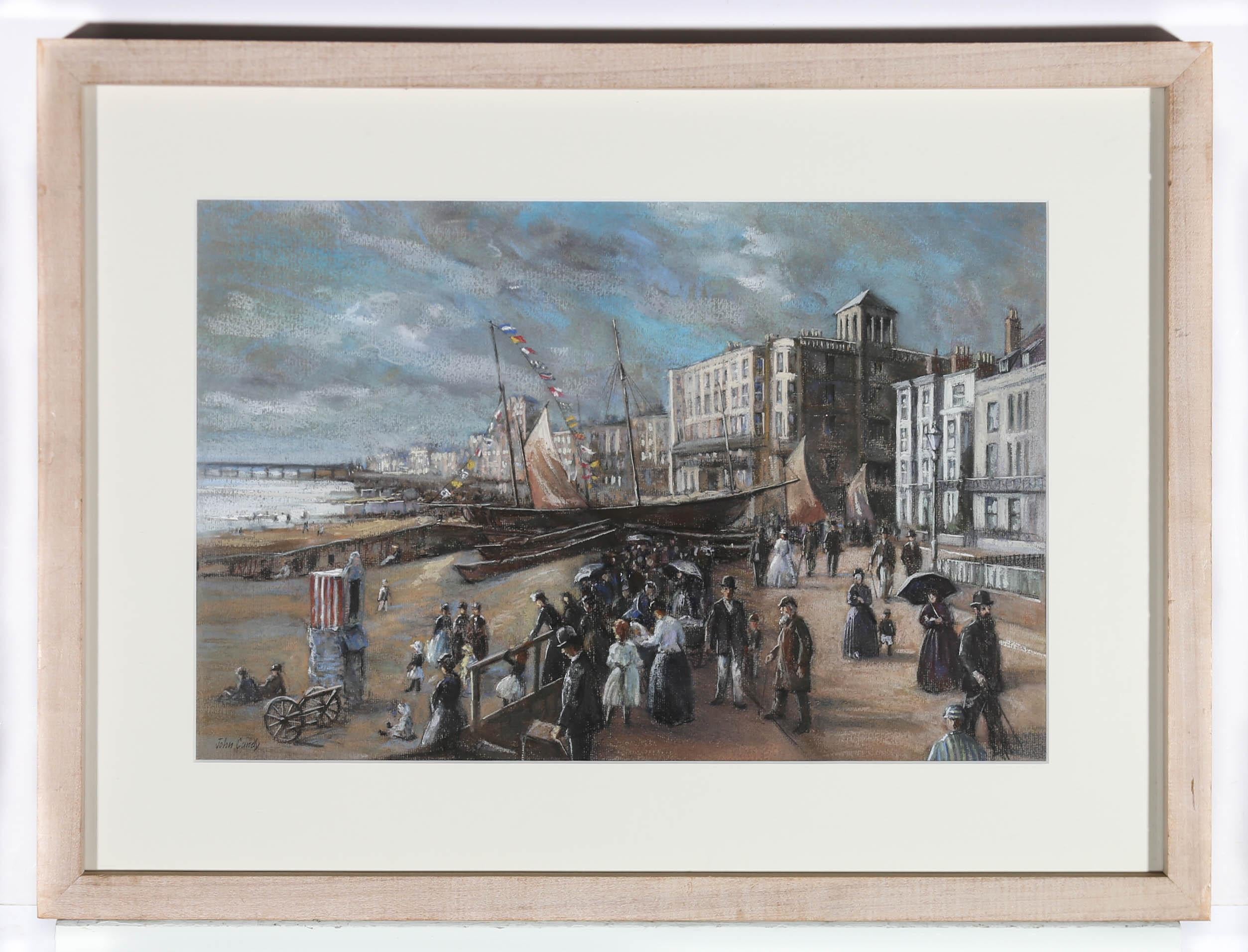John Cundy - Framed Mid 20th Century Pastel, The British Seaside For Sale 2