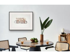 Coffee Peloton XXX, Eliza Southwood, coffee art, cycling art, sports art