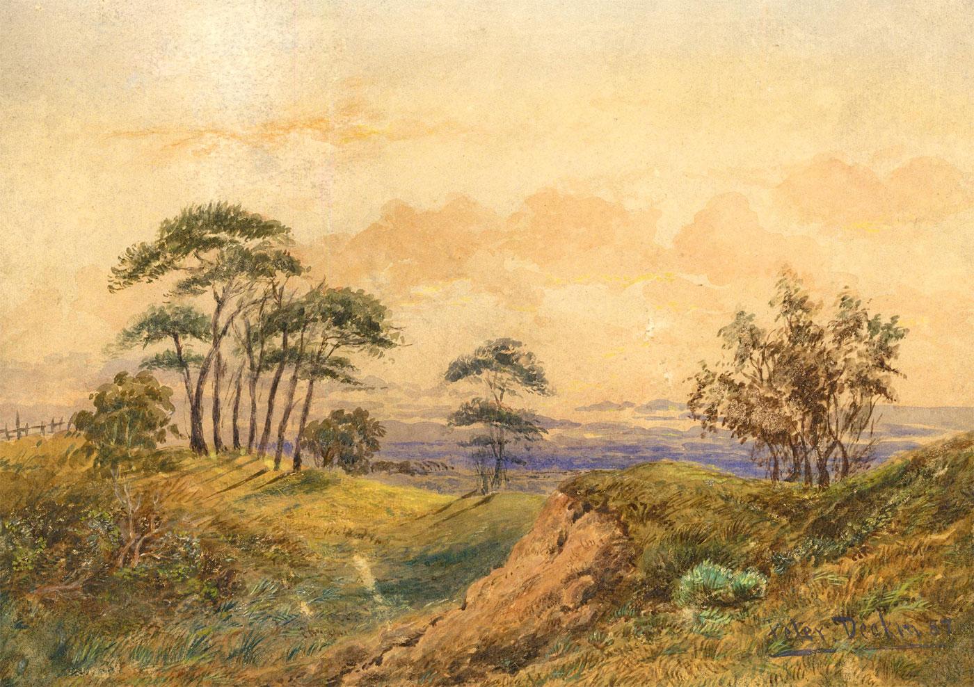 Peter Deakin (1830-1899) - 1887 Watercolour, Beautiful England For Sale 3