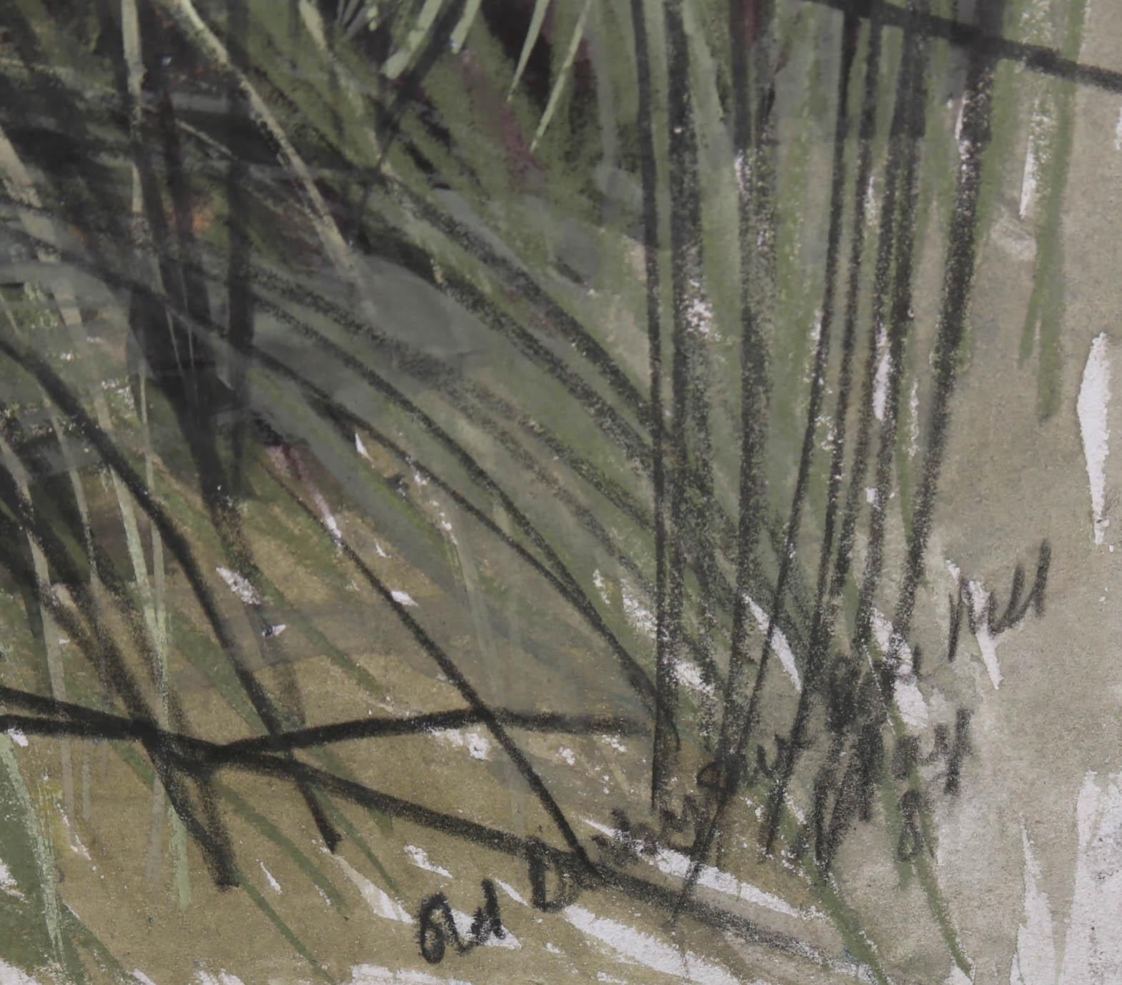 Dione Page (1936-2021) - 1981 Pastel, Viejo molino de Derbyshire en venta 4