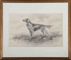 Herbert Wynn Hellings (1873-1948) - Framed Graphite Drawing, The Irish Setter