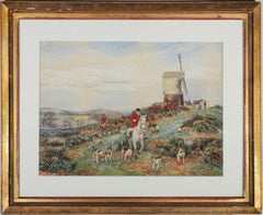 Arthur Foster - Early 20th Century Watercolour, Lord Harrington & His Hounds