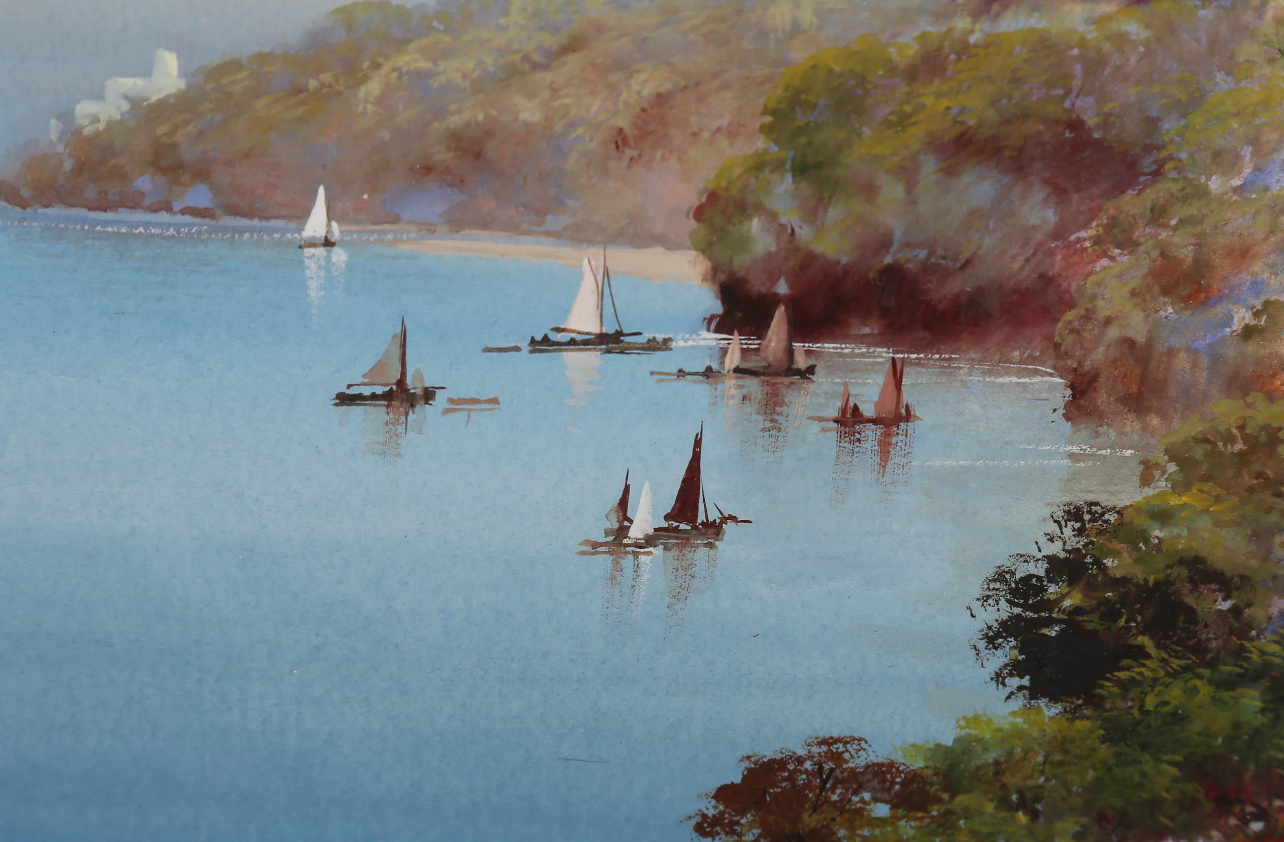Reginald Daniel Sherrin (1891-1971) - Framed Gouache, Views of Dartmouth For Sale 3
