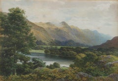 Samuel Bourne (1834-1912) - 1904 Watercolour, The Embowered Head of Ullswater