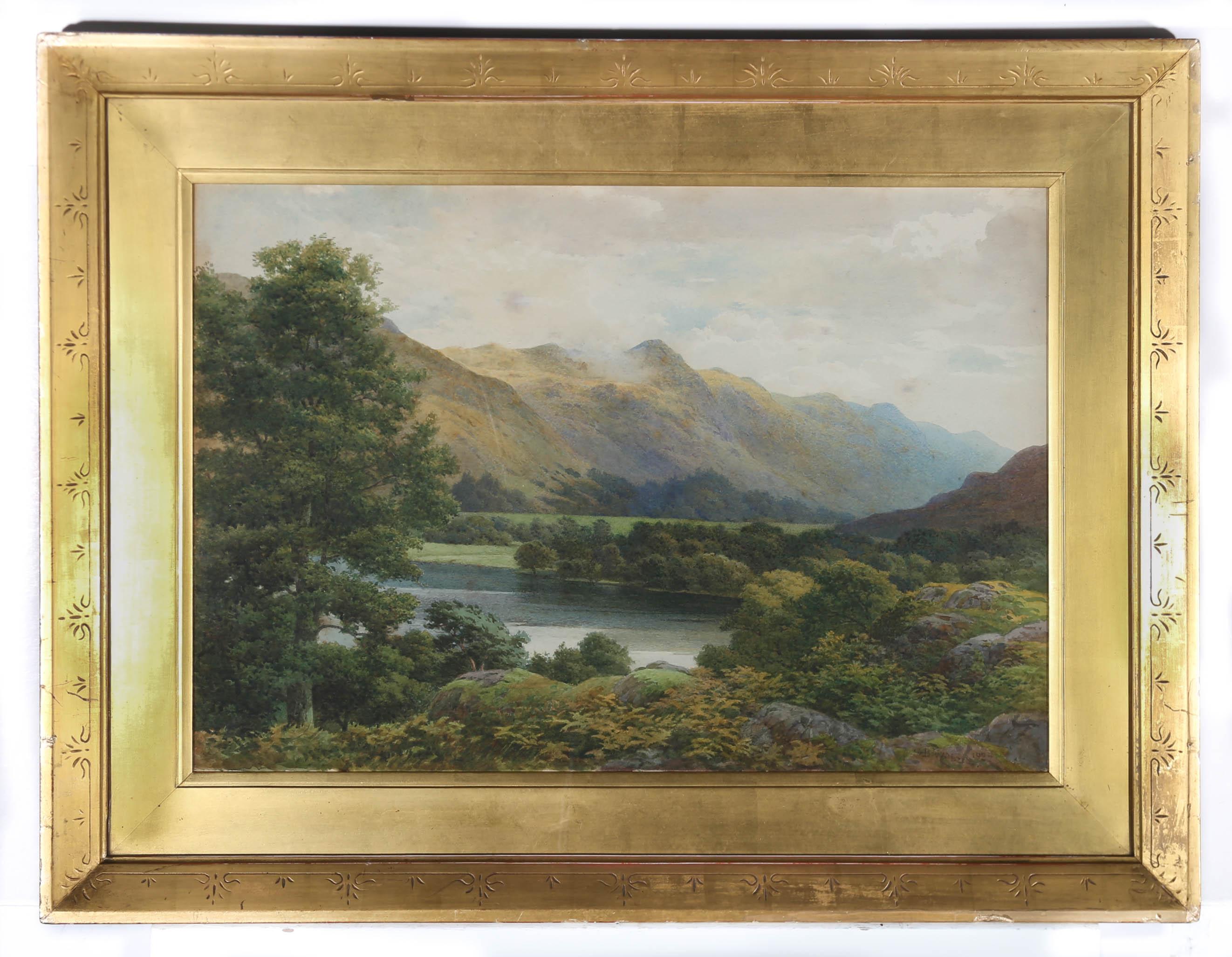 Samuel Bourne (1834-1912) - Acquerello del 1904, La testa ingrossata dell'Ullswater 2