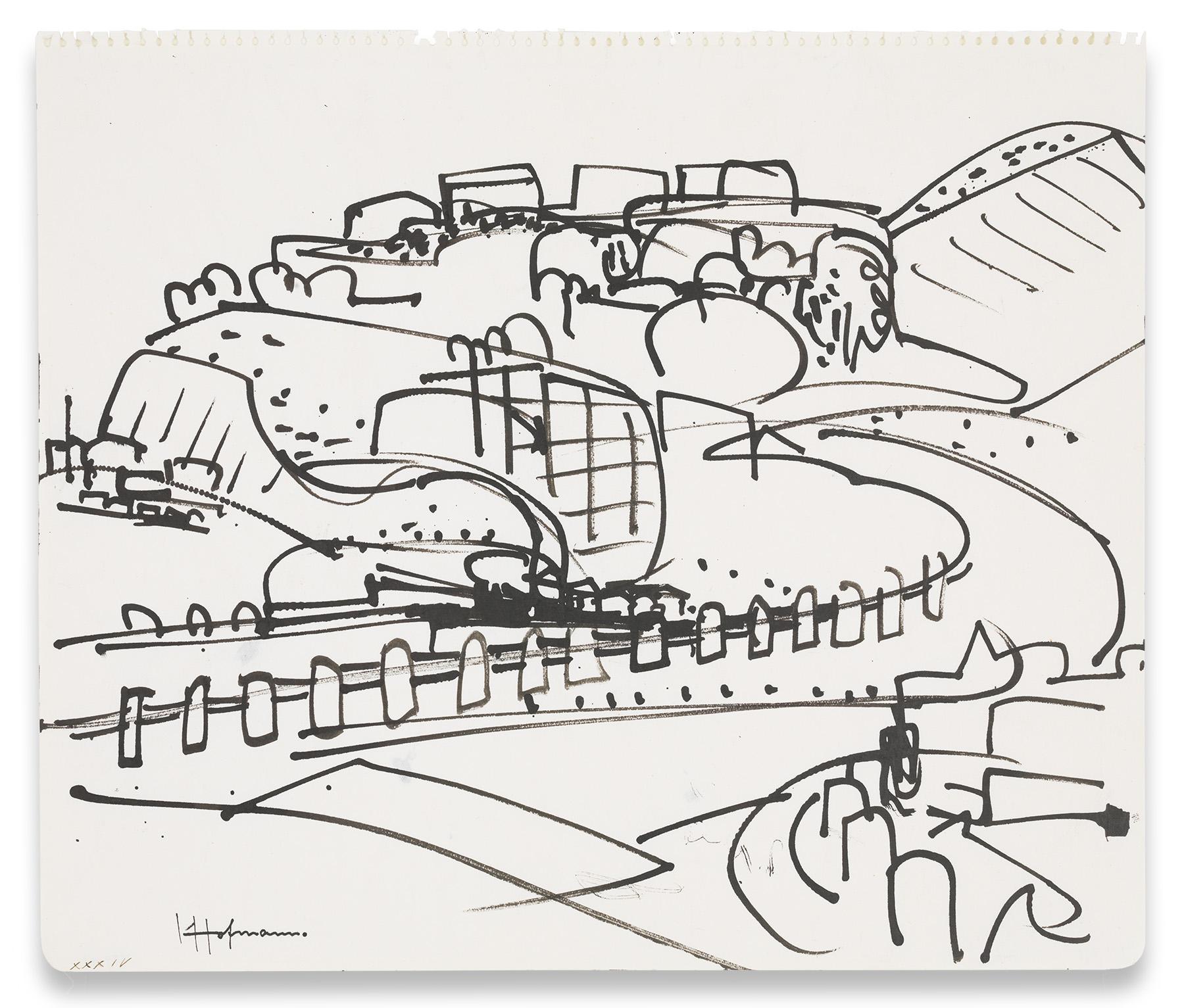 Oil Tanks from Richmond (XXXIV) - Art by Hans Hofmann 