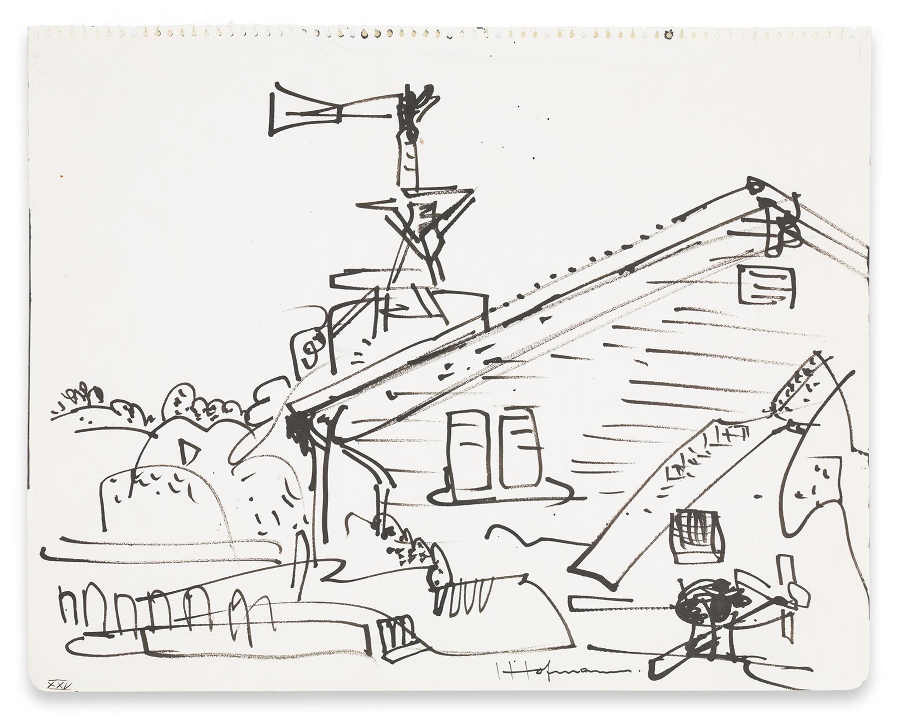 Le moulin à vent (XXV) - Art de Hans Hofmann 