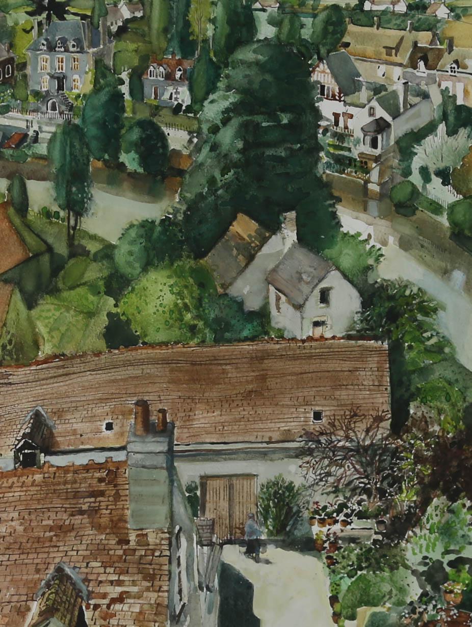 Jim Russell RBA (1933-2002) - 20th Century Watercolour, Fresnay Sur Sarthe 1