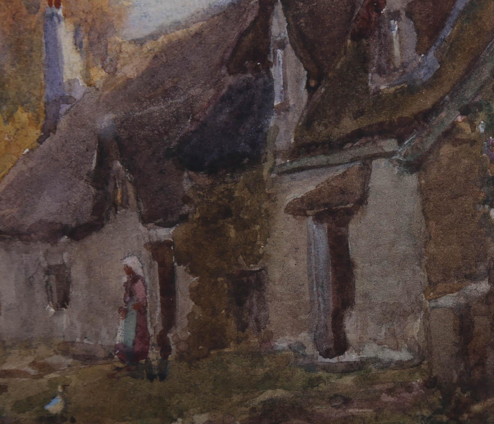 Joseph William Milleken (1865-1945) - Framed Watercolour, A Gloucestershire Lane 4
